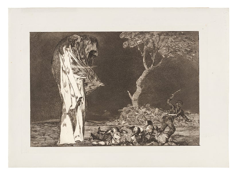 Folly of fear - Etching - 1819 
 Francisco de Goya